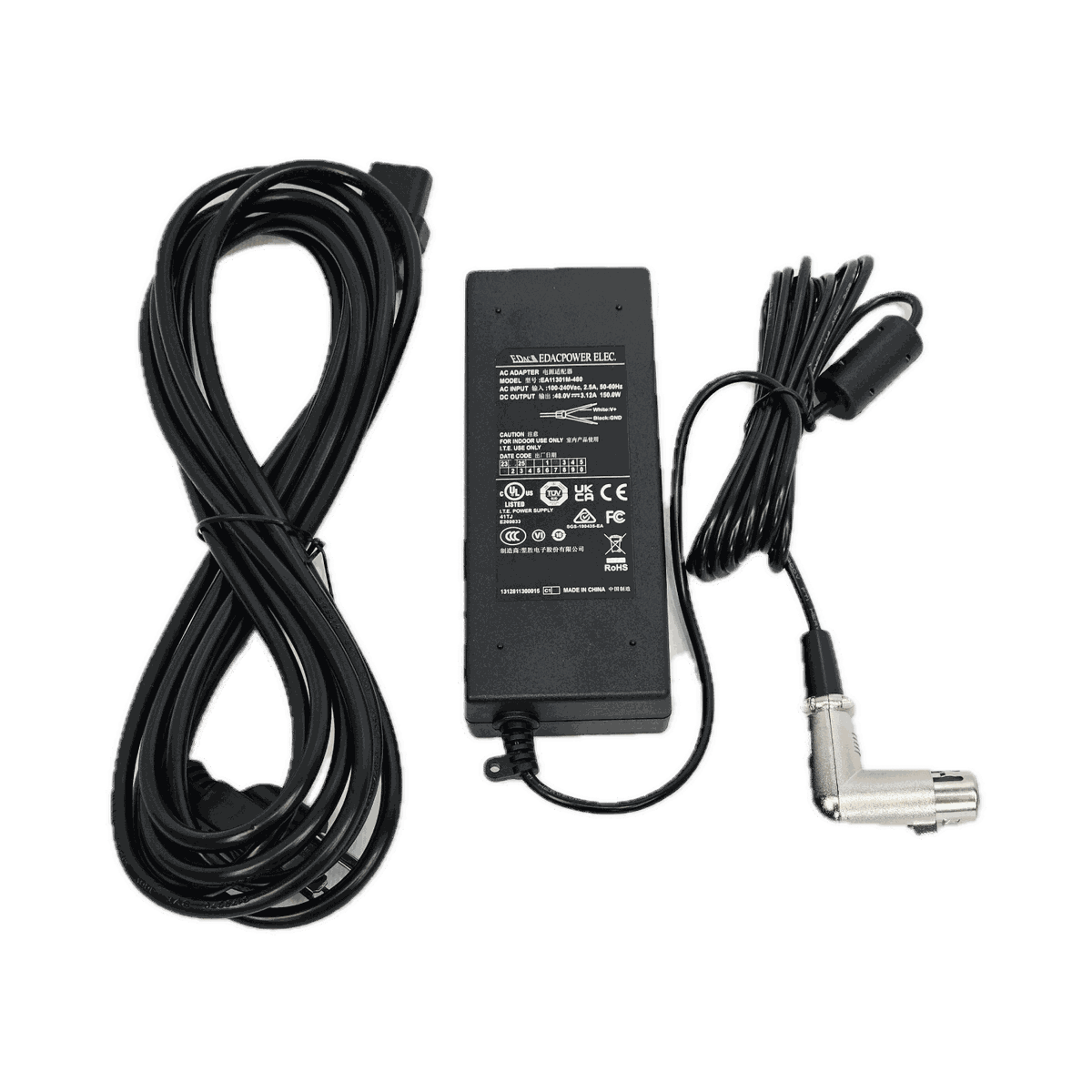 Ikan 48V, 3.12A 3-pin XLR AC/DC Power Supply Adapter for LBX10-POE (150 Watts) - view 2