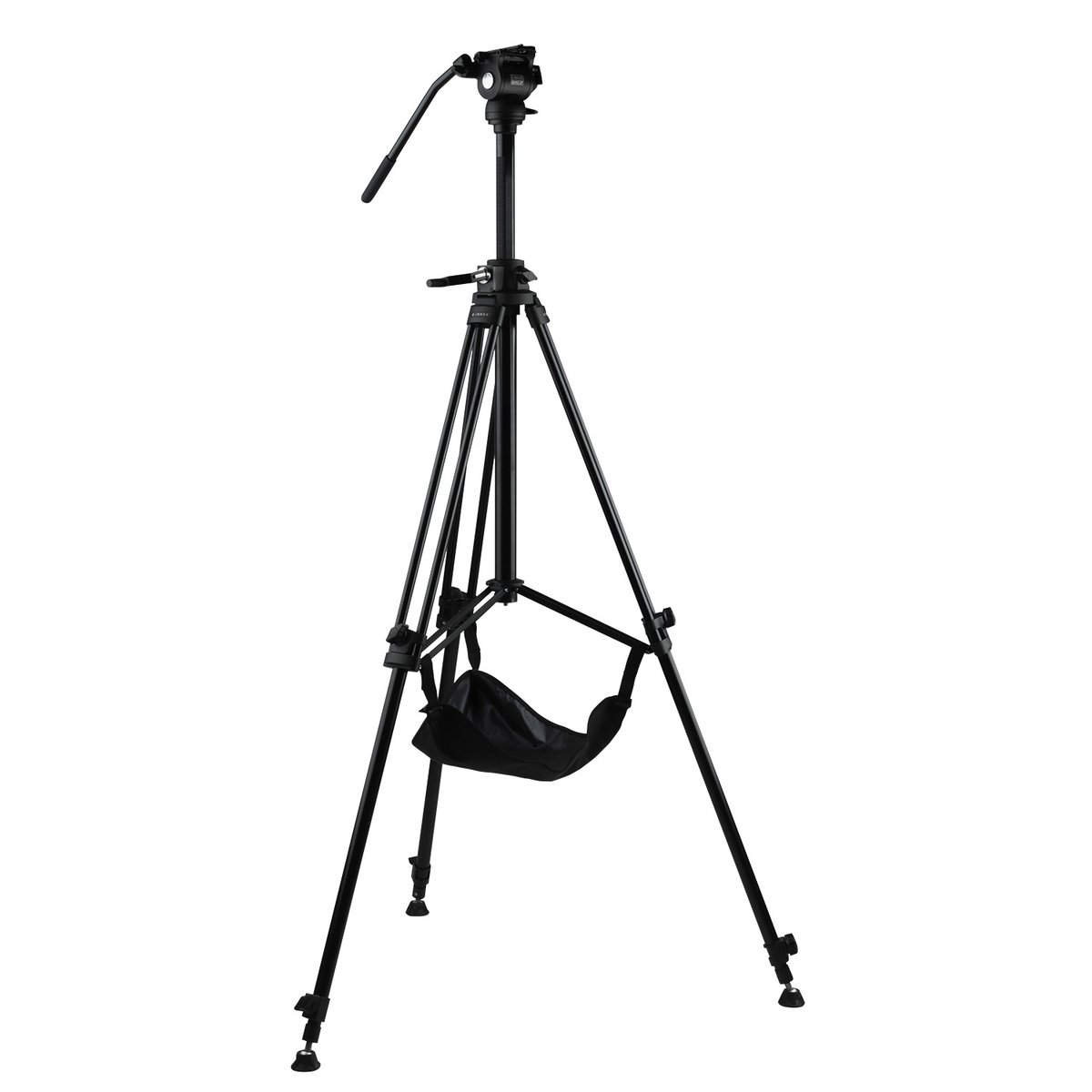 Ikan 2-Stage Aluminum Fluid Head Tripod Kit with Height Adjustable Column, 13.2 lbs Payload, Variable Tilt Drag (E-Image) - view 2