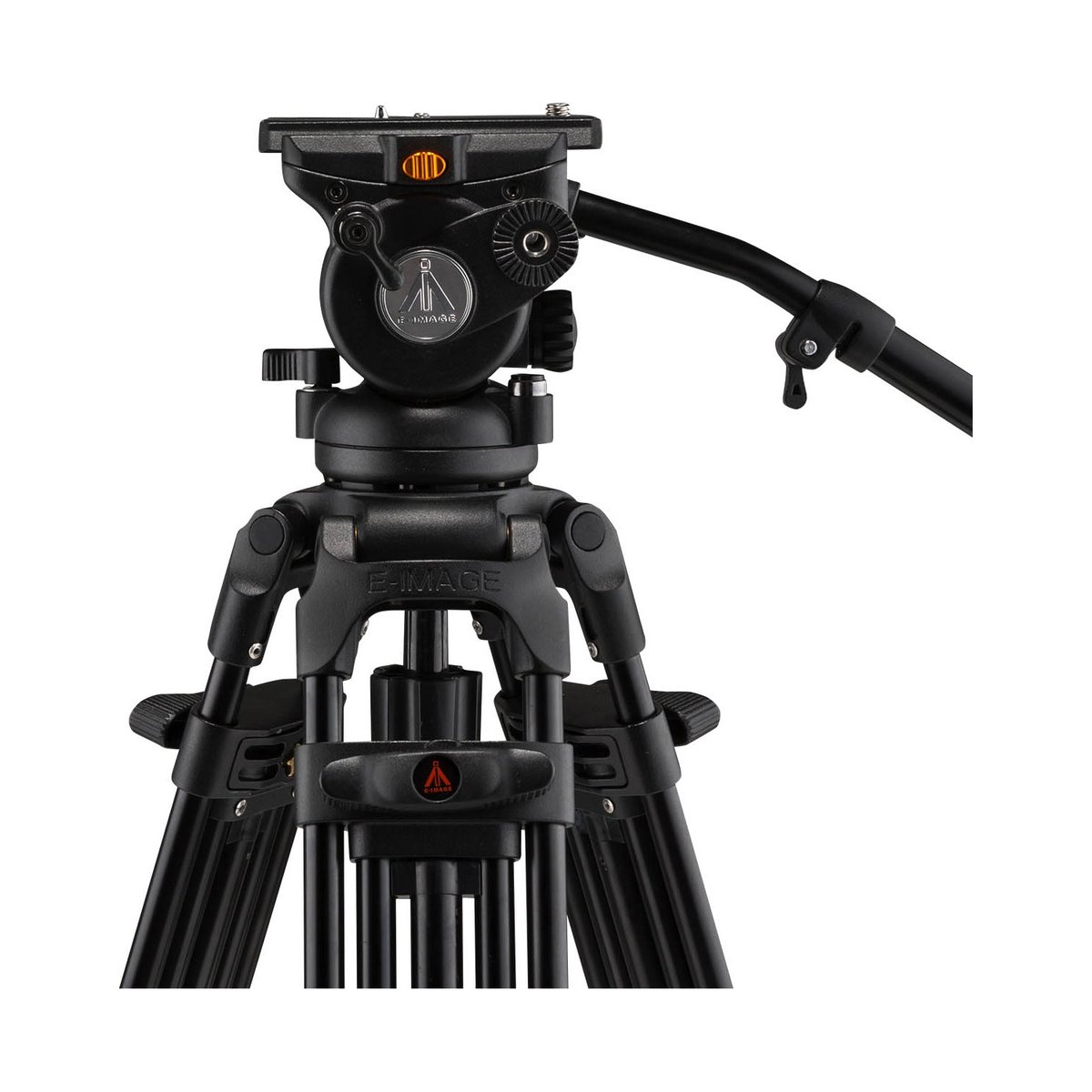 Ikan 2-Stage Aluminum Fluid Head Tripod Kit, 15.4 lbs Payload, with Counterbalance (E-Image) - view 2