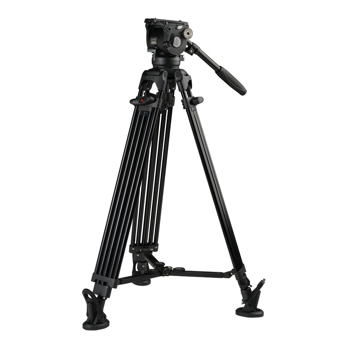 Ikan 2-Stage Aluminum 75mm Fluid Head Tripod Kit, 17.6 lbs Payload, w/ Counterbalance (E-Image) - view 2