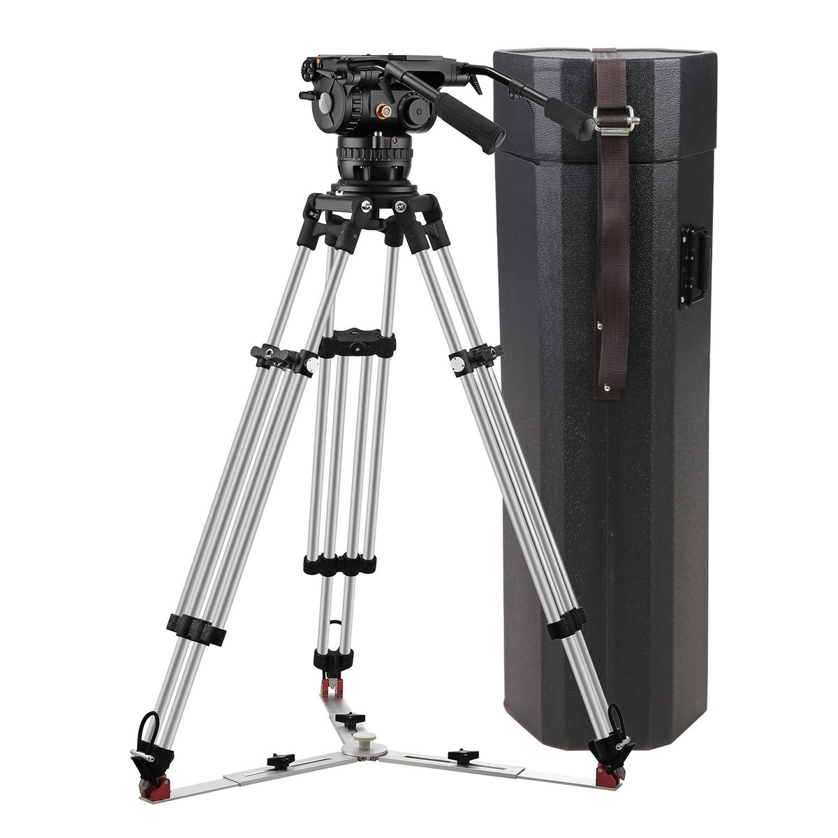 Ikan EG65PRO Mitchell Fluid Head and Heavy-Duty Tripod Kit 143lb Payload Capacity (E-Image)