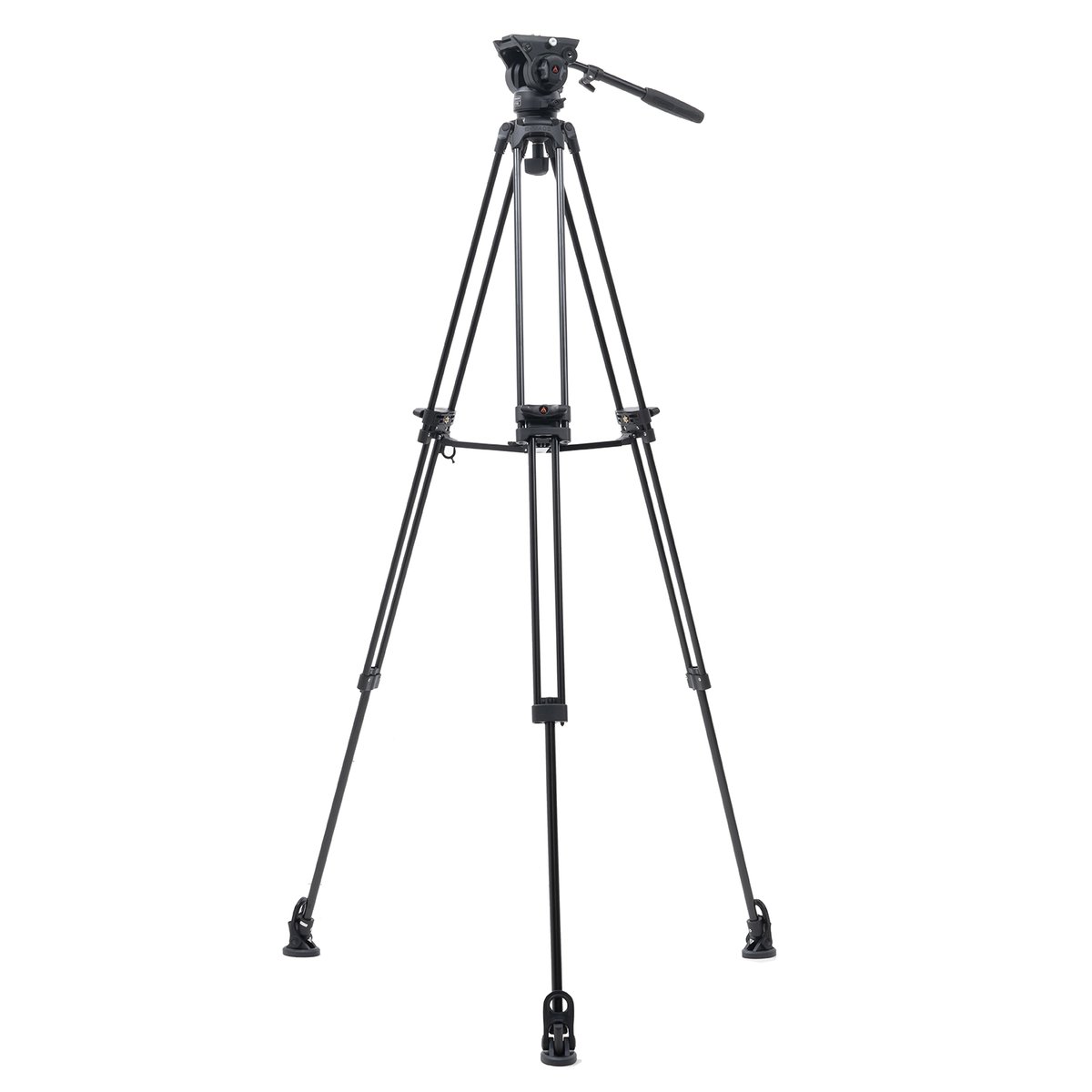 Ikan 2-Stage Aluminum Fluid Head Tripod Kit, 22 lbs Payload, with Adjustable Drag (E-Image) - view 2