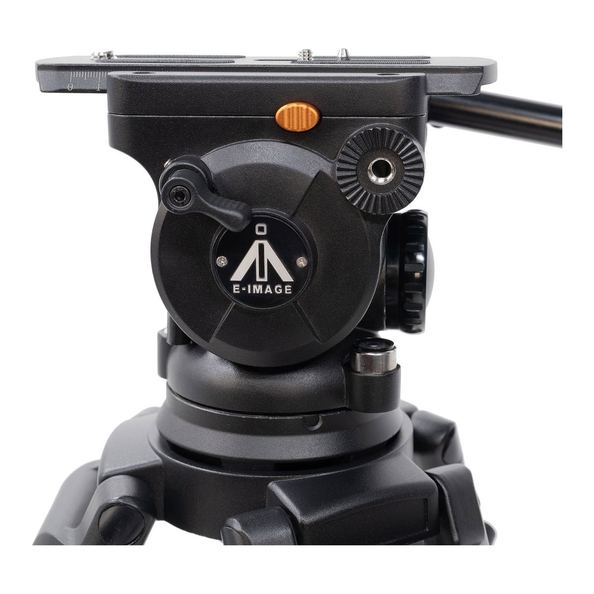 Ikan 2-Stage Aluminum 100mm Fluid Head Tripod Kit, 26.4 lbs Payload, with Adjustable Counterbalance (E-IMAGE) - view 2
