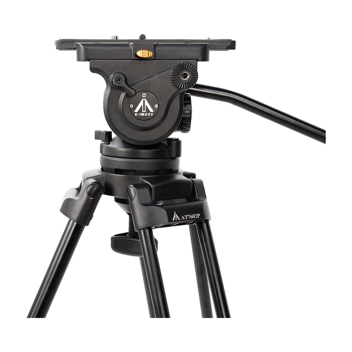 Ikan 2-Stage Aluminum 100mm Fluid Head Tripod Kit, 33 lbs Payload, with Adjustable Counterbalance (E-IMAGE) - view 2