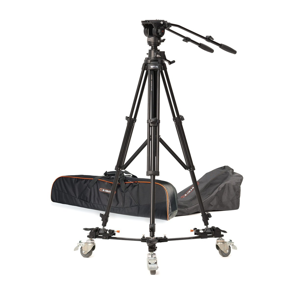 Ikan Geared Aluminum Pedestal w/ Fluid Head, 22 lbs Max Payload, Fixed Counterbalance w/ Variable Tilt & Pan Drag (E-Image)