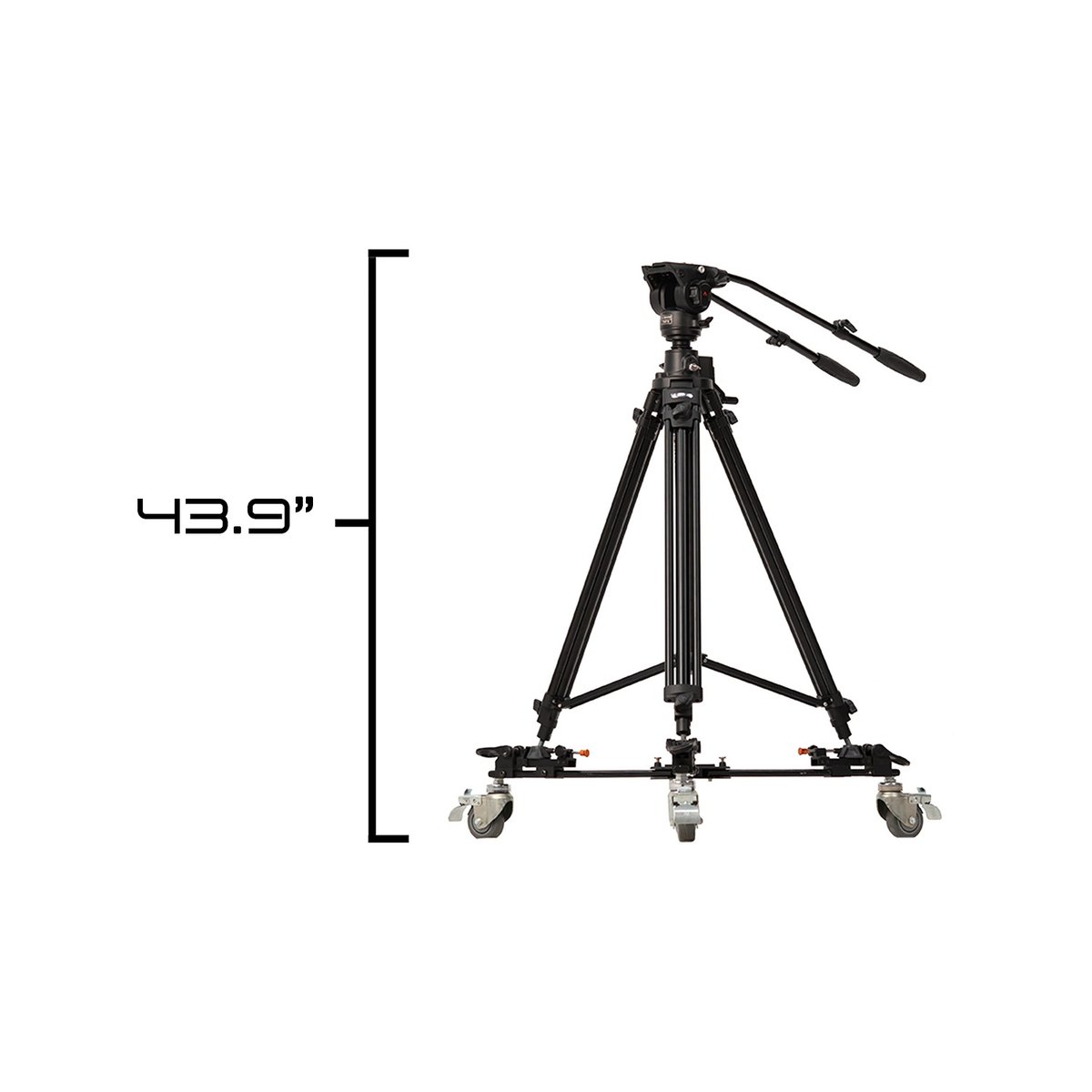 Ikan Geared Aluminum Pedestal w/ Fluid Head, 22 lbs Max Payload, Fixed Counterbalance w/ Variable Tilt & Pan Drag (E-Image) - view 2