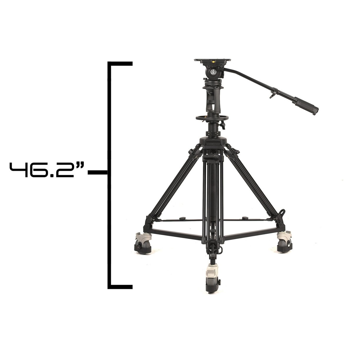 Ikan Pneumatic Aluminum Pedestal with 100mm Fluid Head, 35.8 lbs Payload, with Adjustable Counterbalance and Drag (E-Image) - view 2