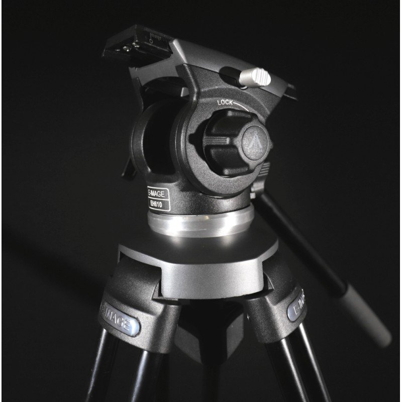 Ikan 2-Stage Aluminum 65mm Fluid Head Tripod Kit, 6.6 lbs Payload, (E-Image) - view 2