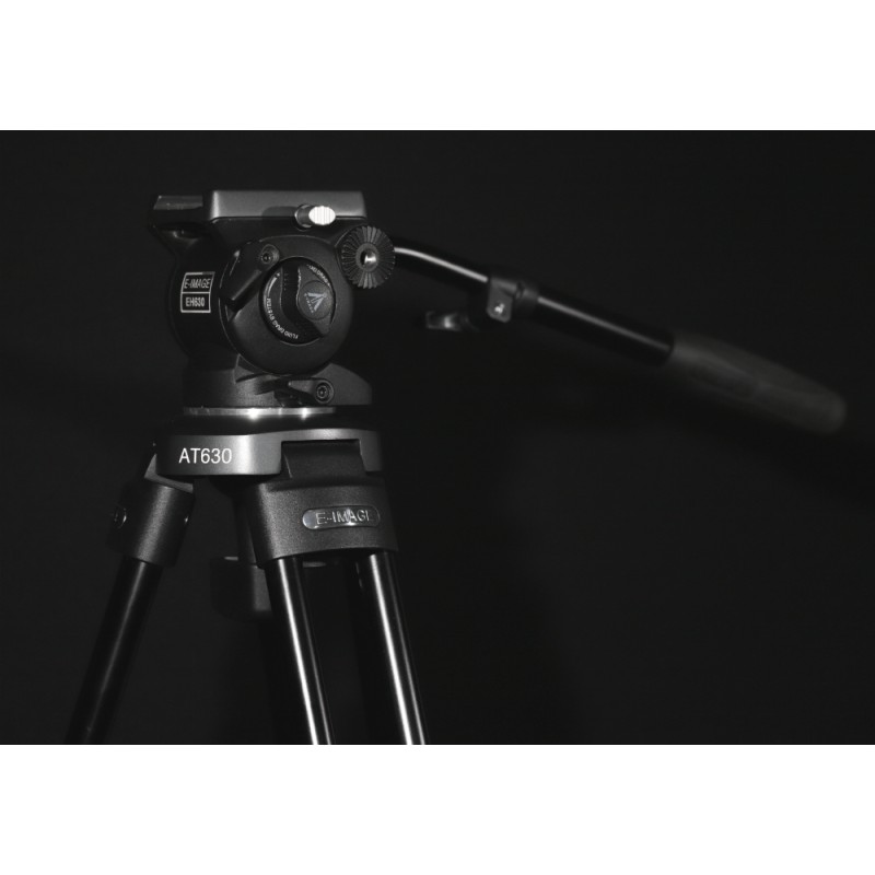 Ikan 2-Stage Aluminum 75mm Fluid Head Tripod Kit, 8.8 lbs Payload, (E-Image) - view 2
