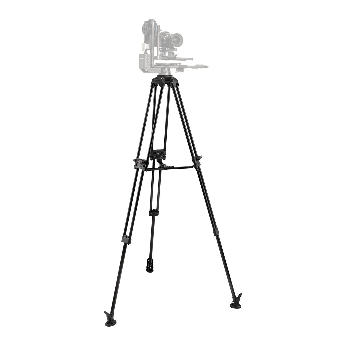 Ikan Aluminum PTZ Tripod w/ 100mm Flat Base, Quick Release Plate, 88 lbs. Payload (E-Image) - view 2
