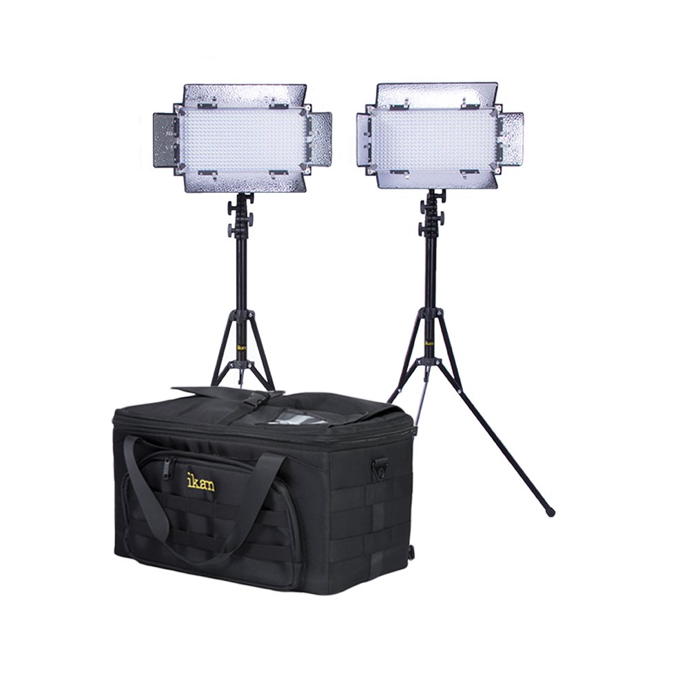 Ikan Kit with 2 x IB508-v2 Bi-color LED Studio Light