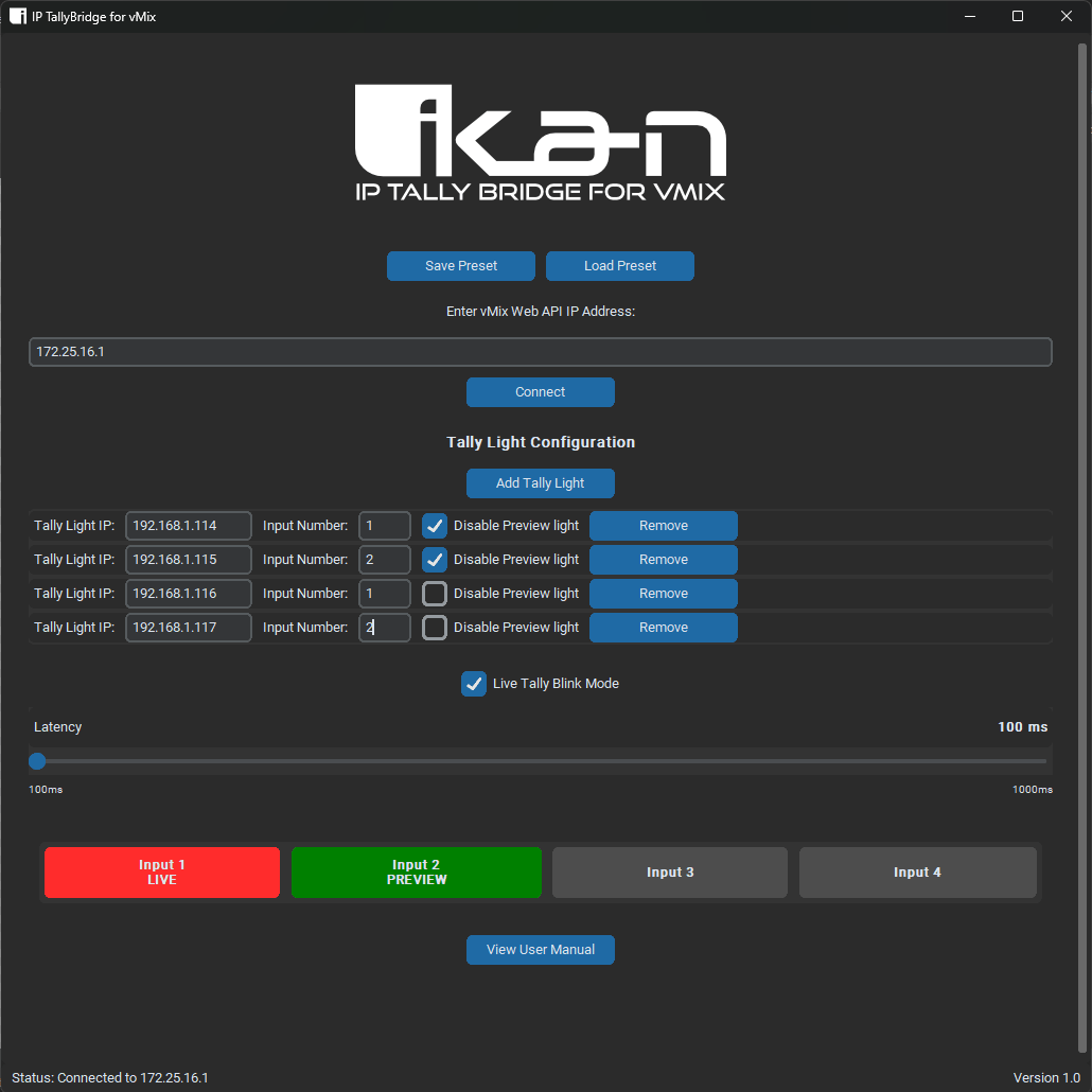 Ikan IP Tally Bridge Software for Vmix (Digital Download Code) - view 2