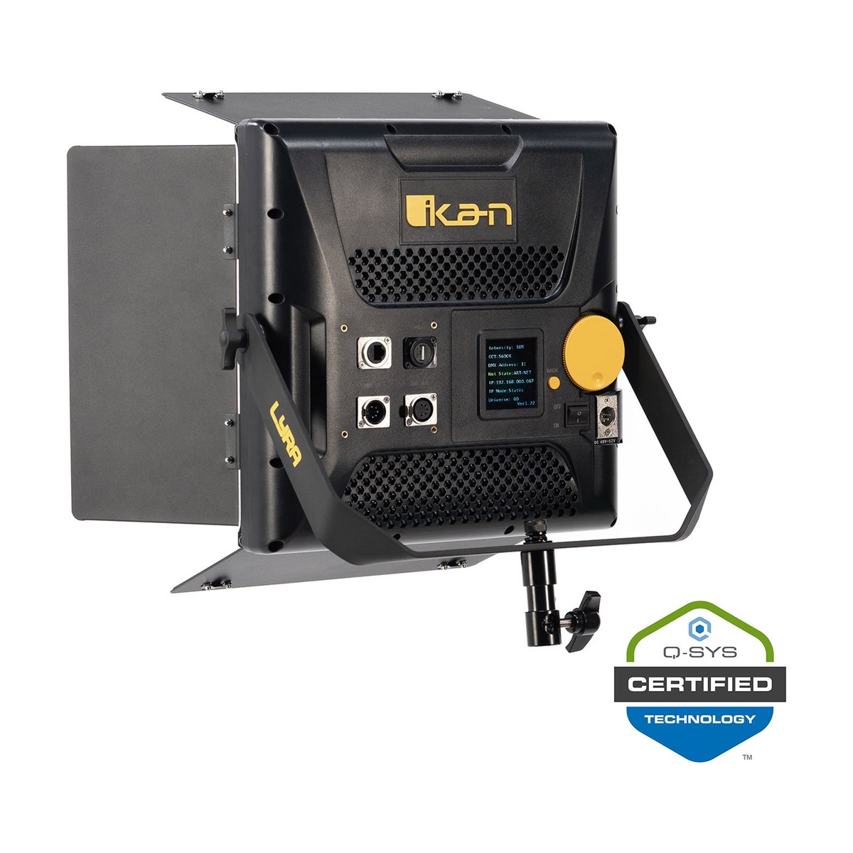 Ikan Lyra POE 1x1 Bi-Color Studio Panel Soft LED Light w/ ArtNet and sACN DMX