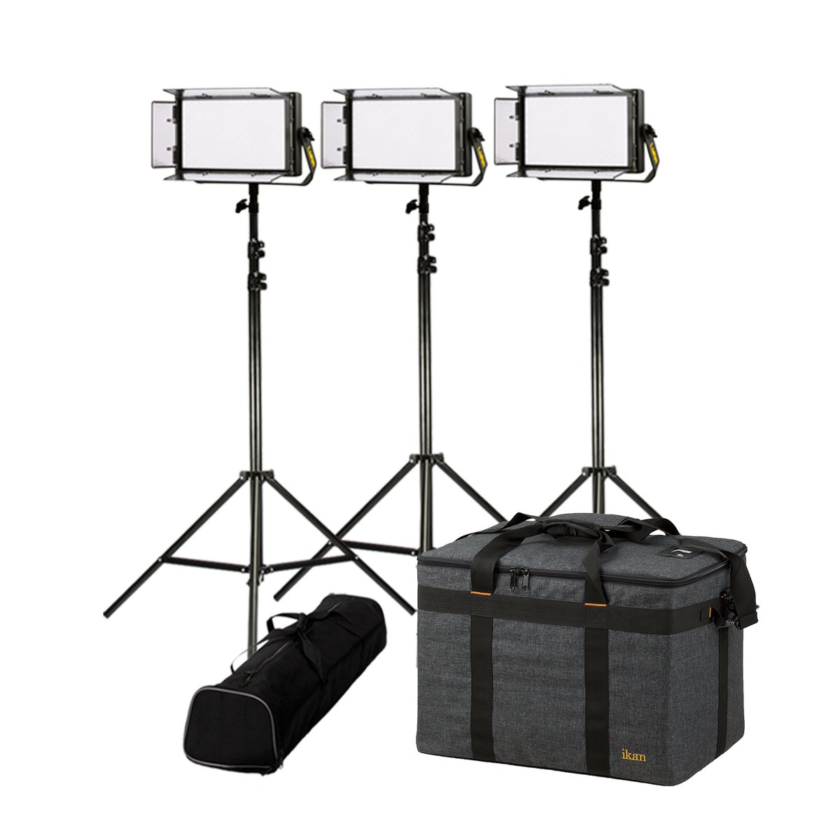 Ikan Lyra Half x 1 Bi-Color 3-Point Studio Panel Soft LED Light with DMX Control