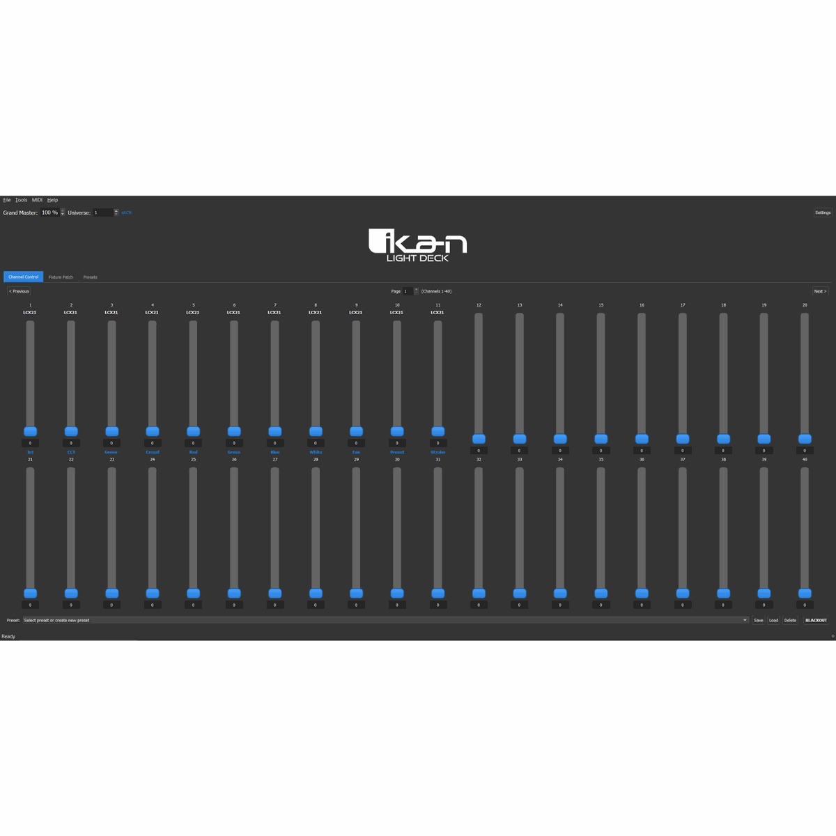 Ikan Light Deck DMX Lighting Controller with ArtNet and sACN - view 2