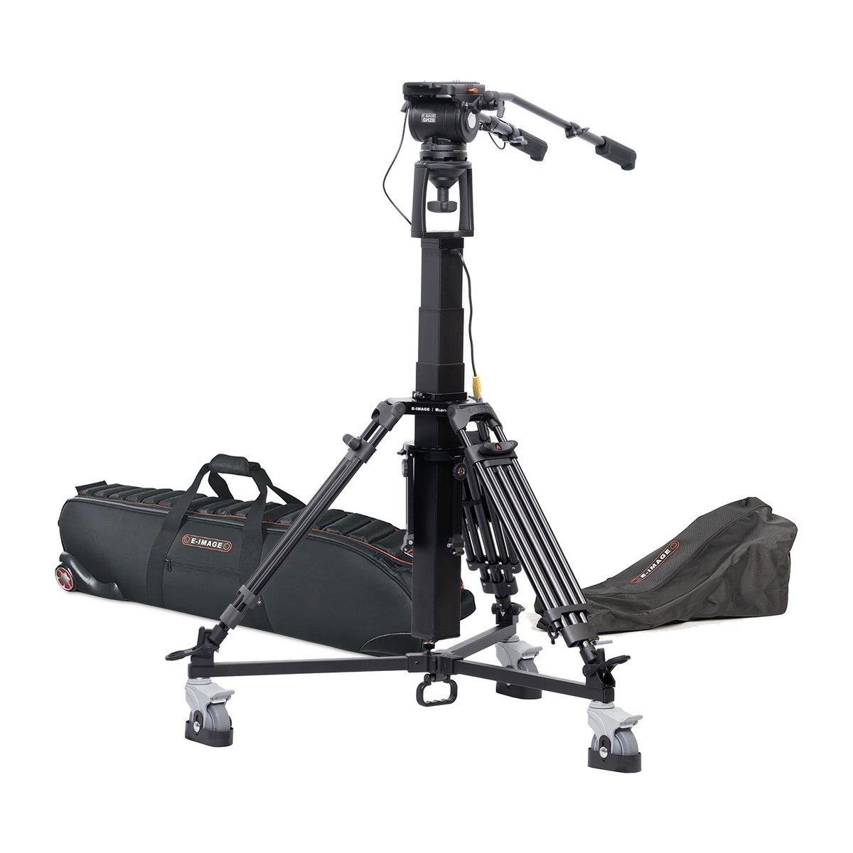 Ikan Motorized Pedestal Kit, Fluid Head w/ Adjustable Counterbalance, 44lbs Payload Capacity