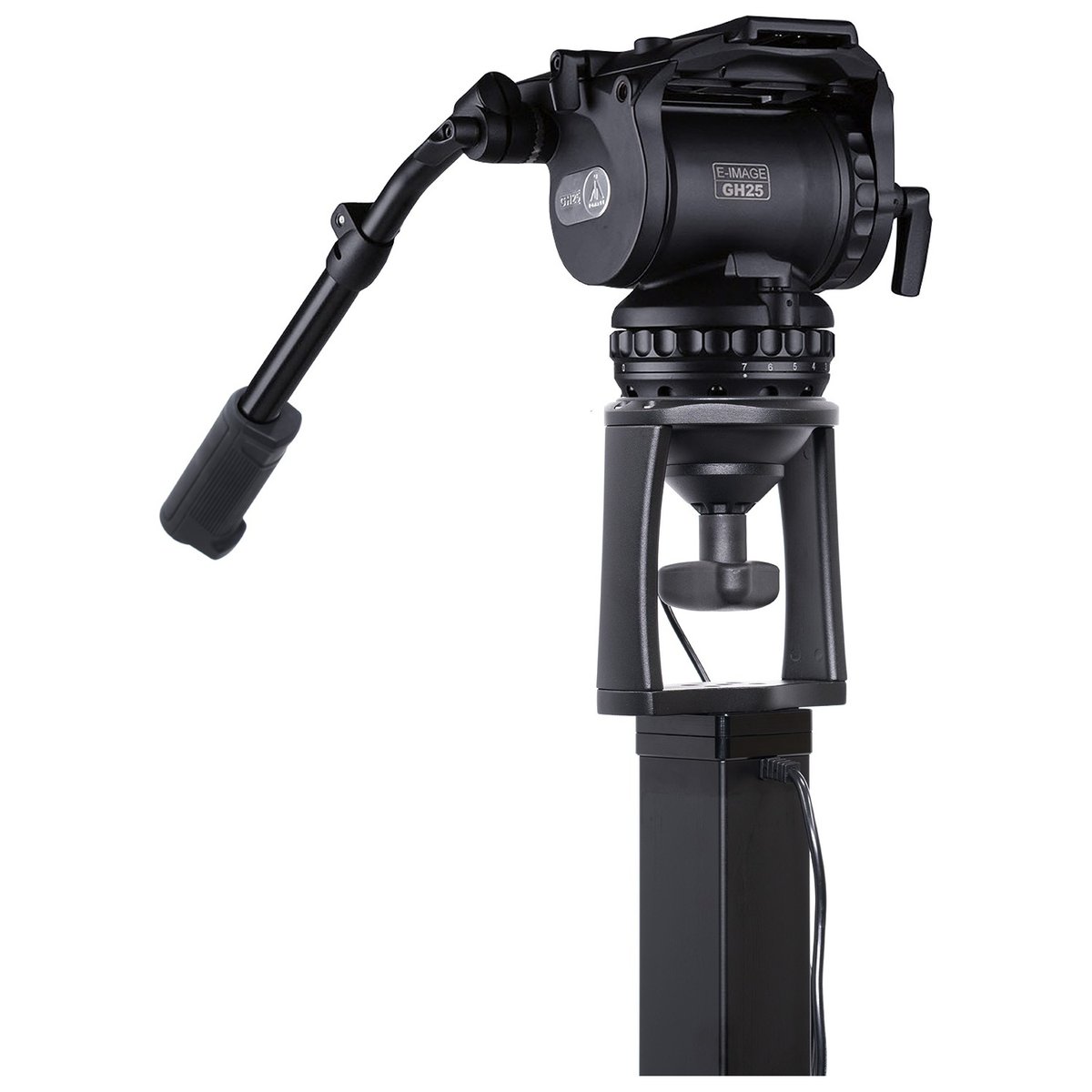 Ikan M-GH25-PEDESTAL-TK Motorized Pedestal with Fluid Head and Rolling Hard Case - view 2