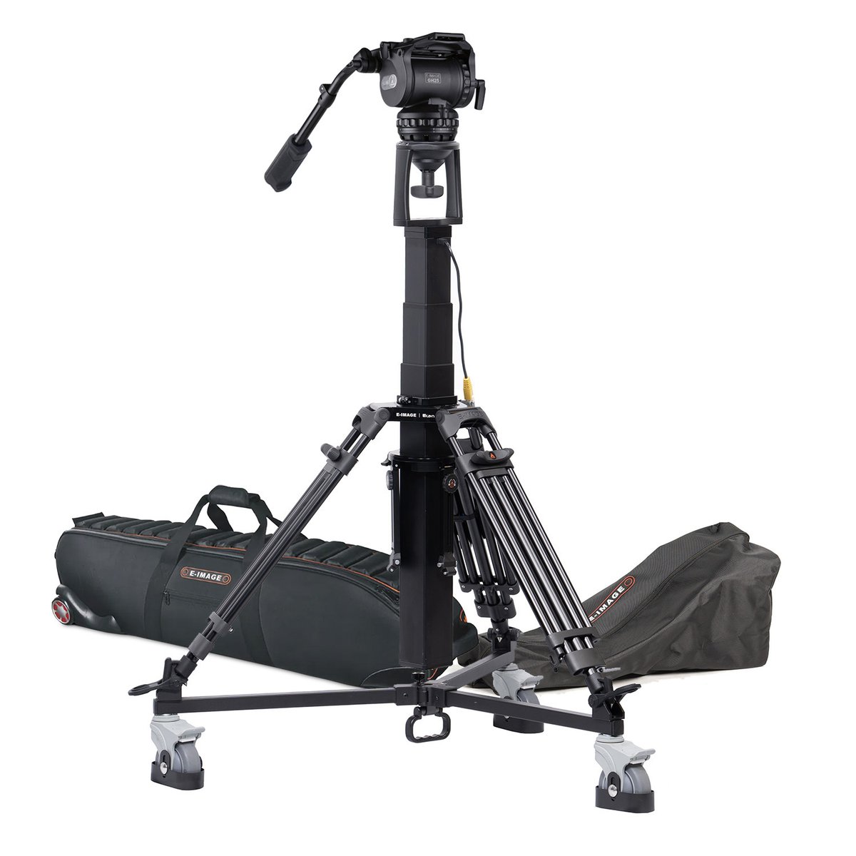 Ikan Motorized Pedestal Kit, Fluid Head w/ Adjustable Counterbalance & Drag, 61.7lbs Payload Capacity