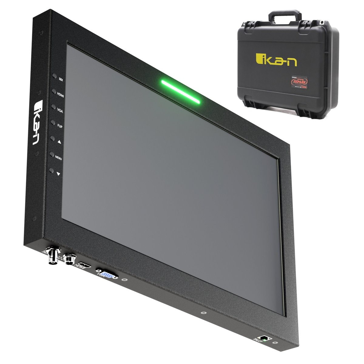 Ikan 15in Widescreen Talent Monitor Add-on Kit with Travel Case (for PT4500 and PT4500W)