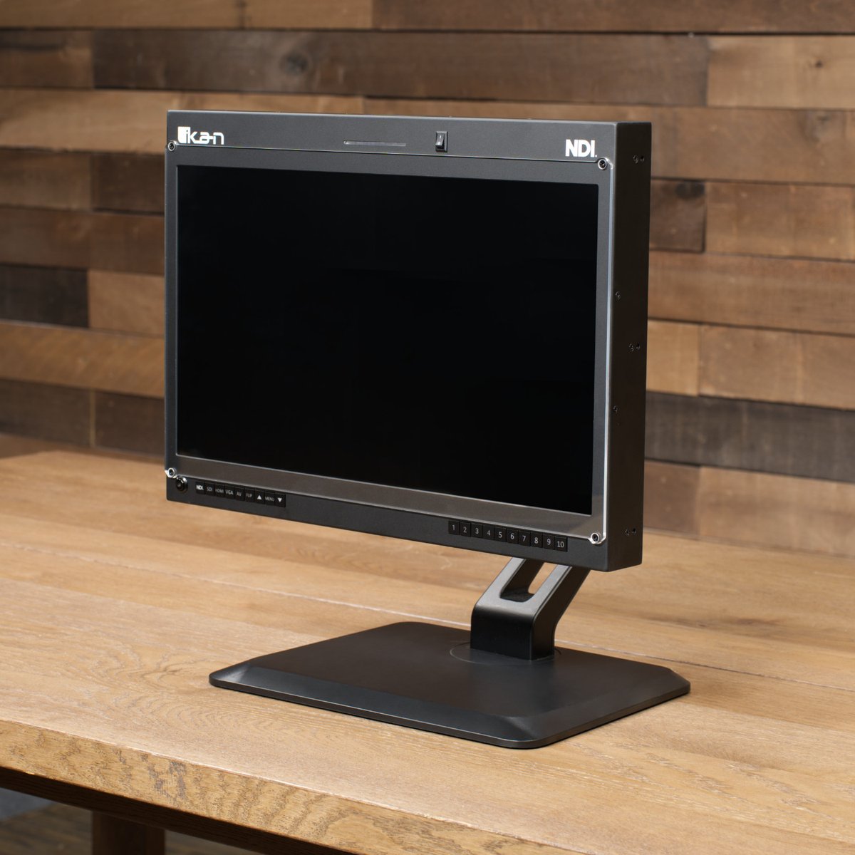 Ikan Aura 19" POE++ Desktop Monitor with Full NDI Encoding/Decoding and IP Tally Light - view 2