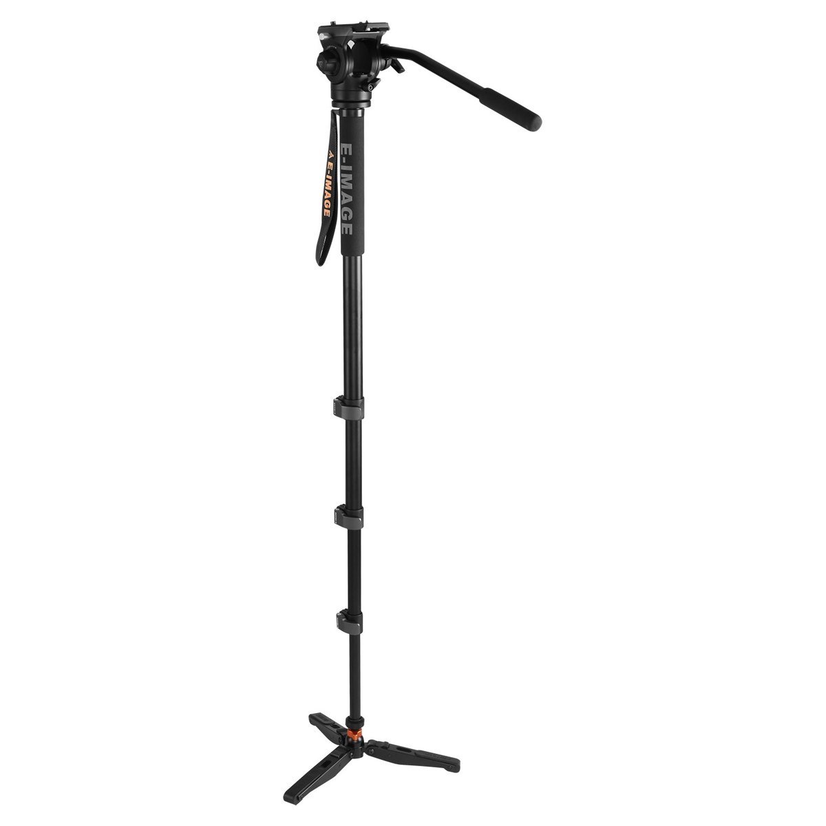 Ikan 4 Stage Aluminum Monopod with Fluid Head, 6.6lbs Payload Capacity (E-Image) - view 2