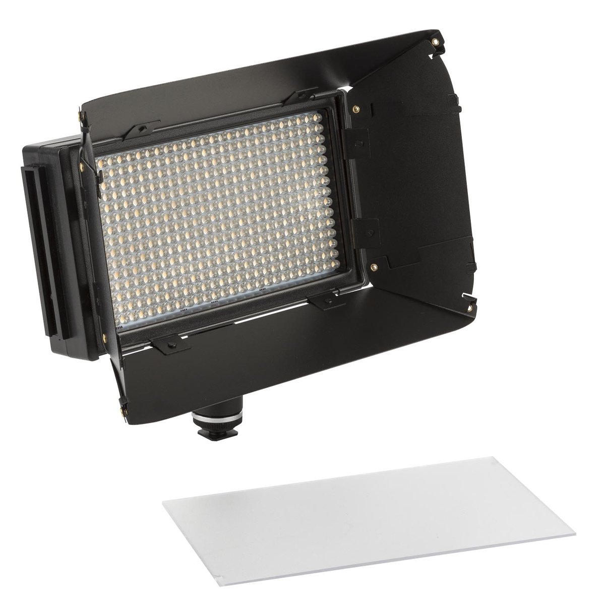 Ikan Mylo Mini Bi-Color 3200K-5600K Portable On-Camera Field LED Light Travel Kit with Barn Doors