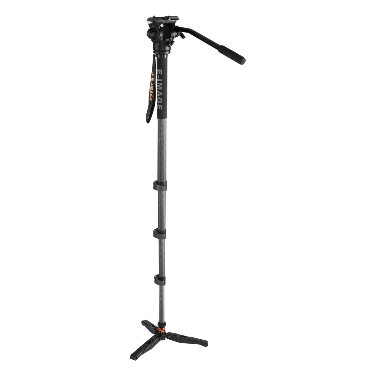 Ikan 4 Stage Carbon Fiber Monopod with Fluid Head, 4.5lbs Payload Capacity (E-Image) - view 2