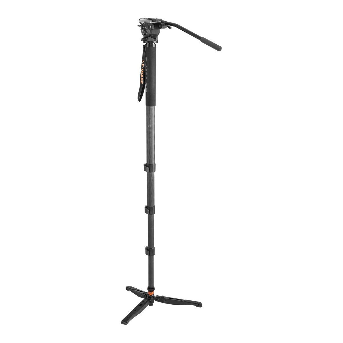 Ikan 3-Stage Carbon Fiber Monopod with Fluid Head, 6.2lbs Payload Capacity (E-Image) product image