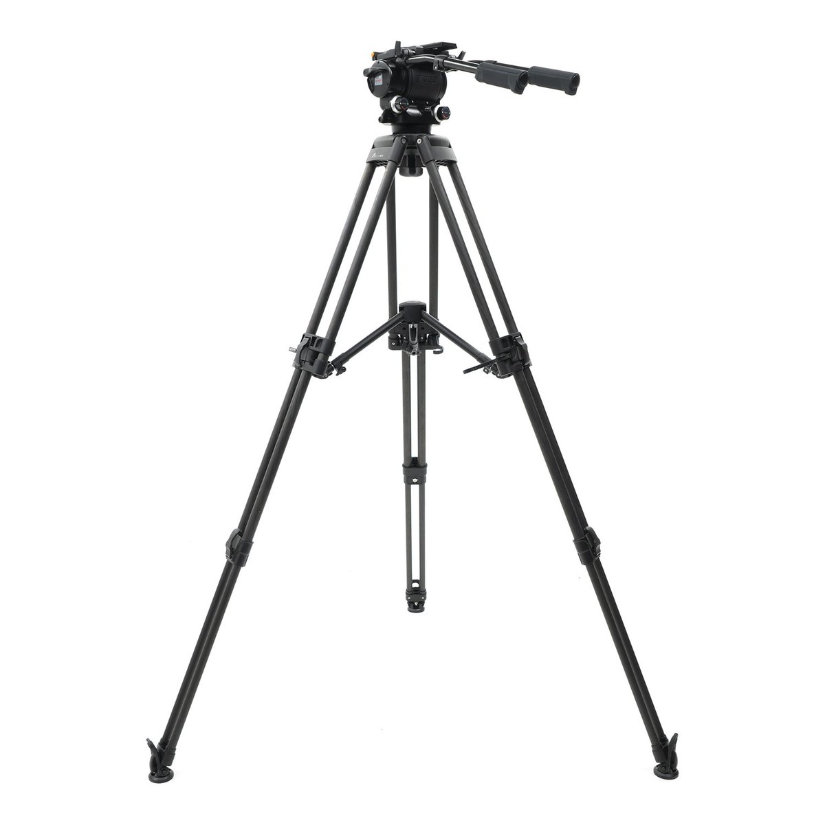 Ikan 2-Stage Carbon Fiber 100mm Fluid Head Tripod Kit, 48.5 lbs Payload, with Counterbalance and Drag (E-Image) - view 2
