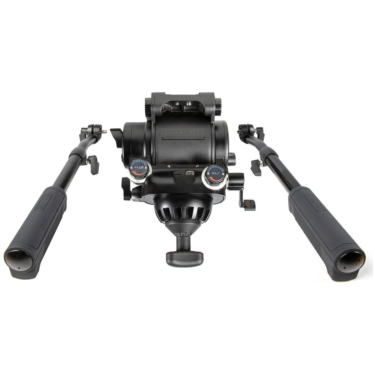 Ikan 2-Stage Carbon Fiber 100mm Fluid Head Tripod Kit, 70.5 lbs Payload, with Counterbalance and Drag (E-Image) - view 2
