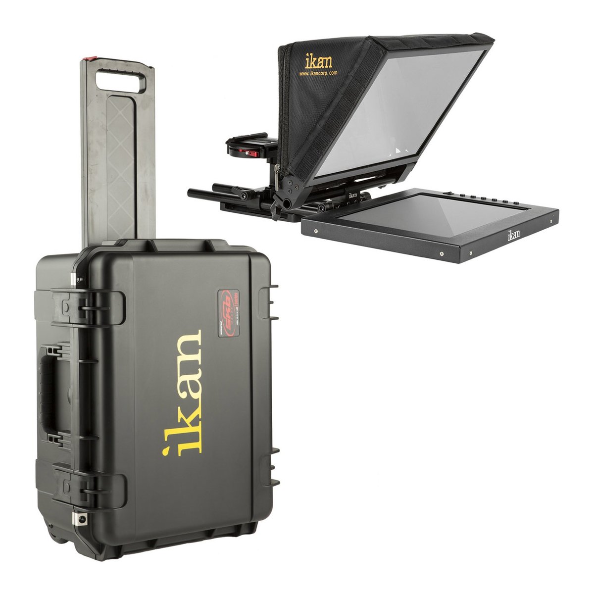 Ikan PT1200 Teleprompter Travel Kit with Rolling Hard Case