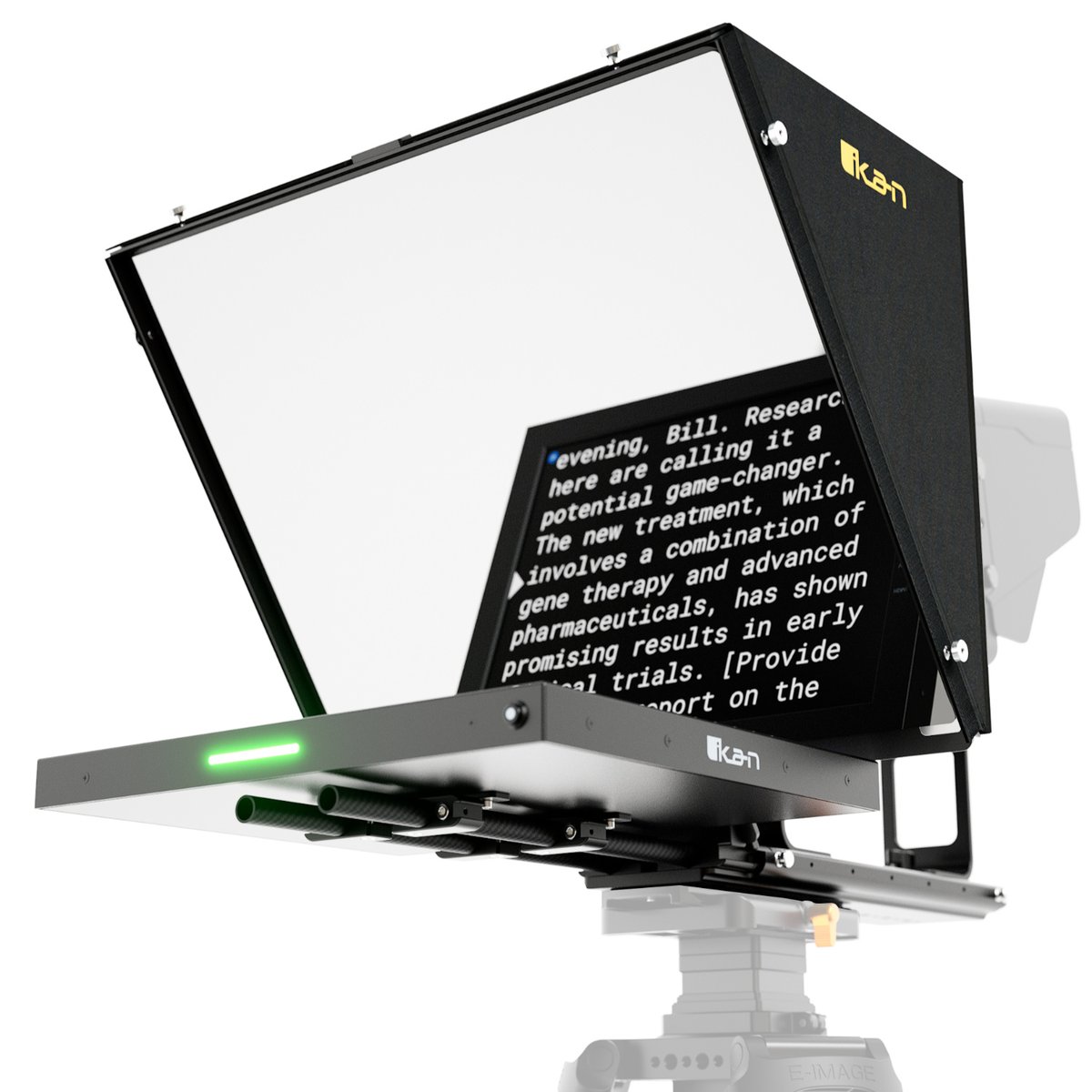 Ikan Professional 15 in. High Bright Beam Splitter Teleprompter with Widescreen SDI Tally Monitor - view 2