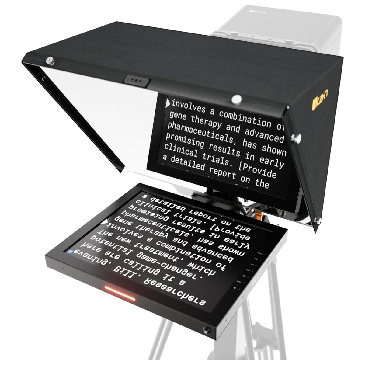 Ikan Aura Professional 17 in. High Bright SDI Beam Splitter Teleprompter - view 2