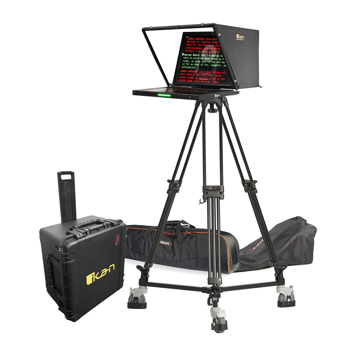 Ikan 19in 4:3 PTZ Teleprompter, Tripod & Dolly Turnkey, Travel Kit product image