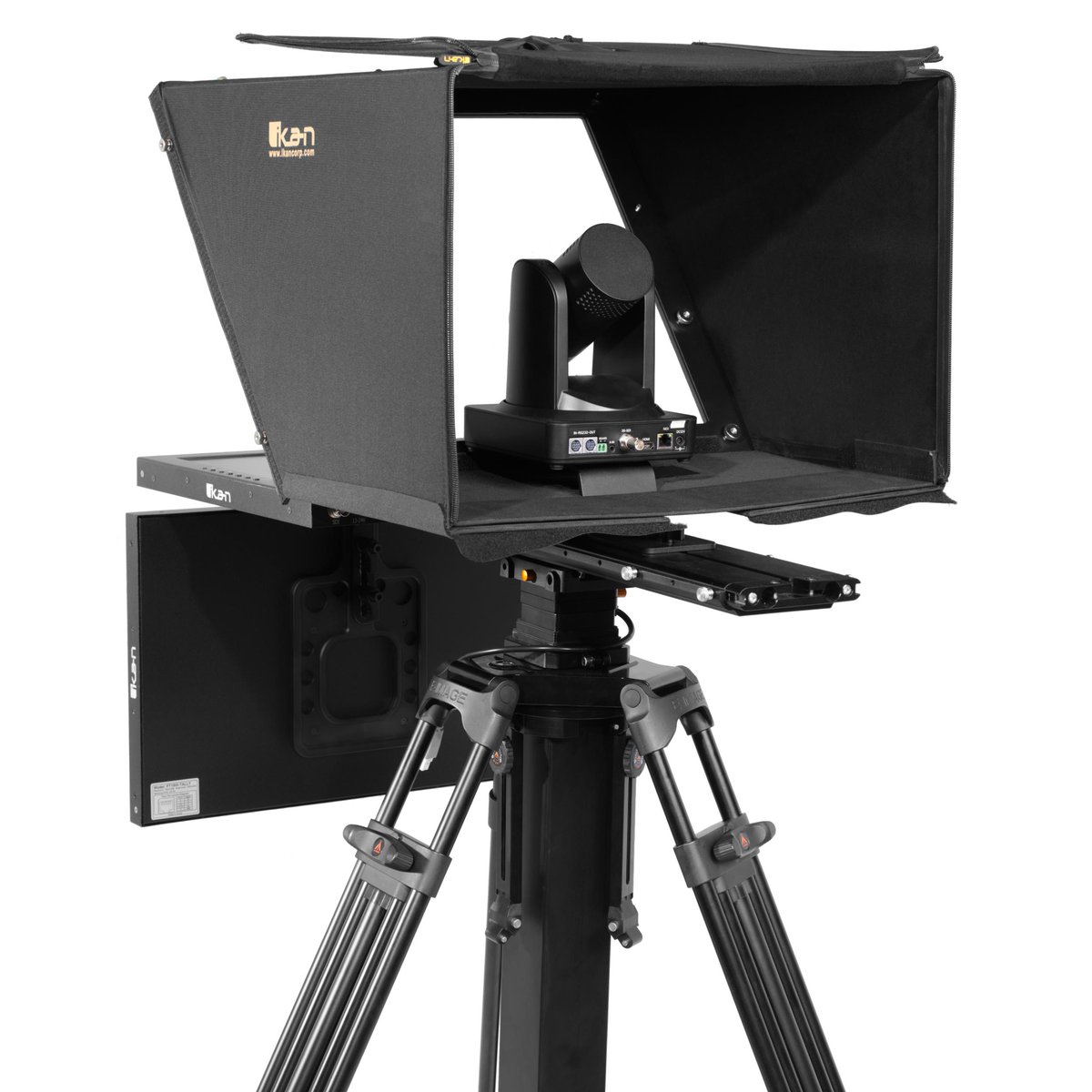 Ikan Aura Professional 19 in. High Bright SDI PTZ Teleprompter with Talent Monitor Kit - view 2