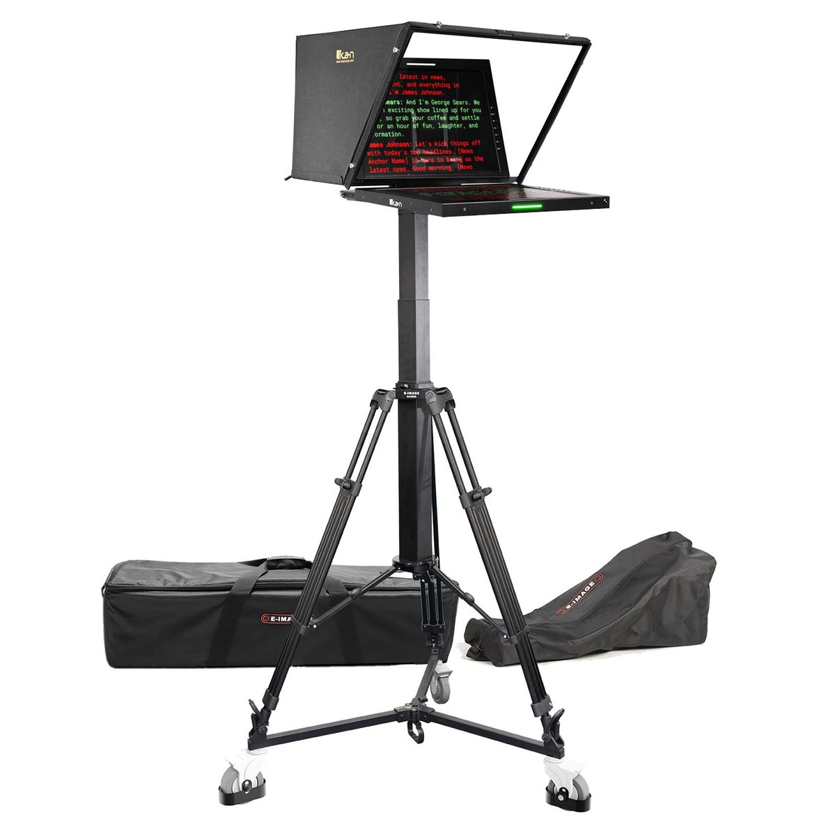 Ikan 19in Widescreen PTZ Teleprompter, Motorized Pedestal & Dolly Turnkey product image