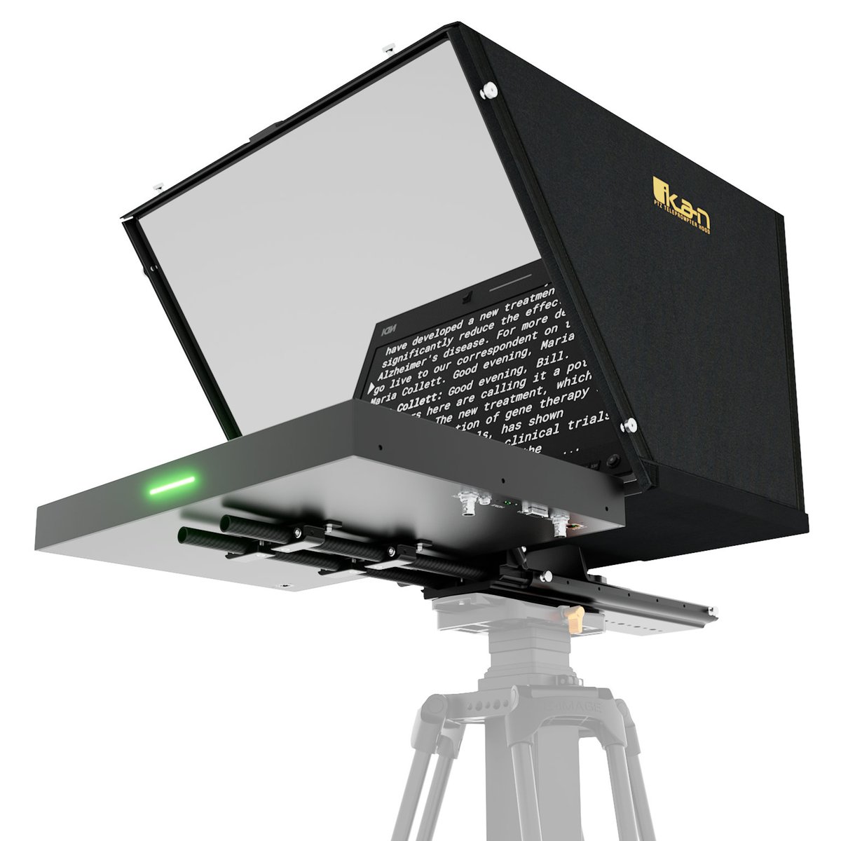 Ikan Aura 19" PTZ POE++ NDI Teleprompter with Full NDI Encoding/Decoding and IP Tally Light - view 2