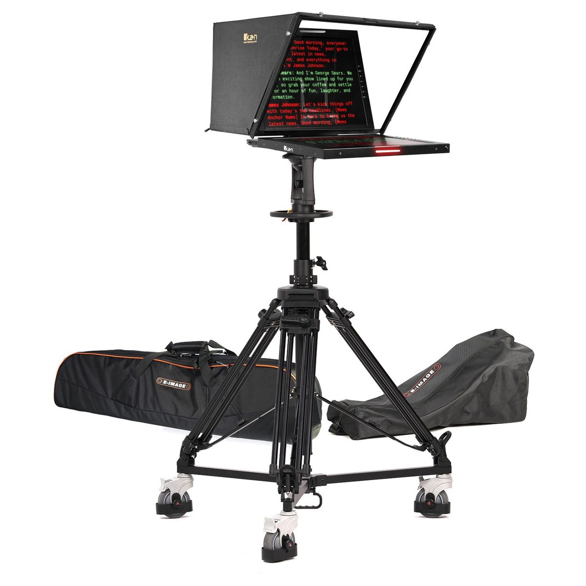 Ikan 19" Widescreen PTZ 3G-SDI Teleprompter, Pedestal and Dolly Turnkey product image
