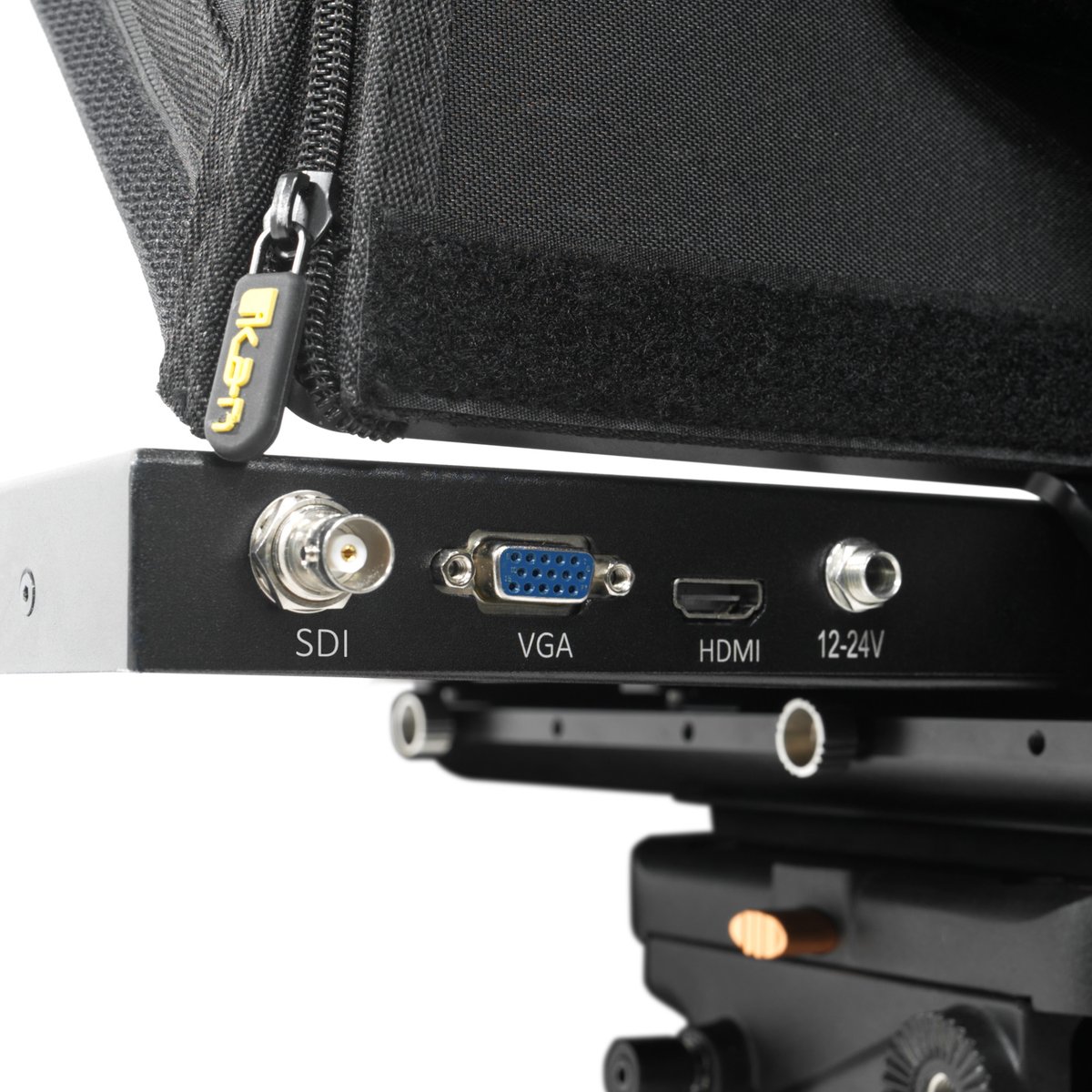 Ikan 19in Widescreen PTZ Teleprompter, Motorized Pedestal & Dolly Turnkey, Travel Kit - view 2