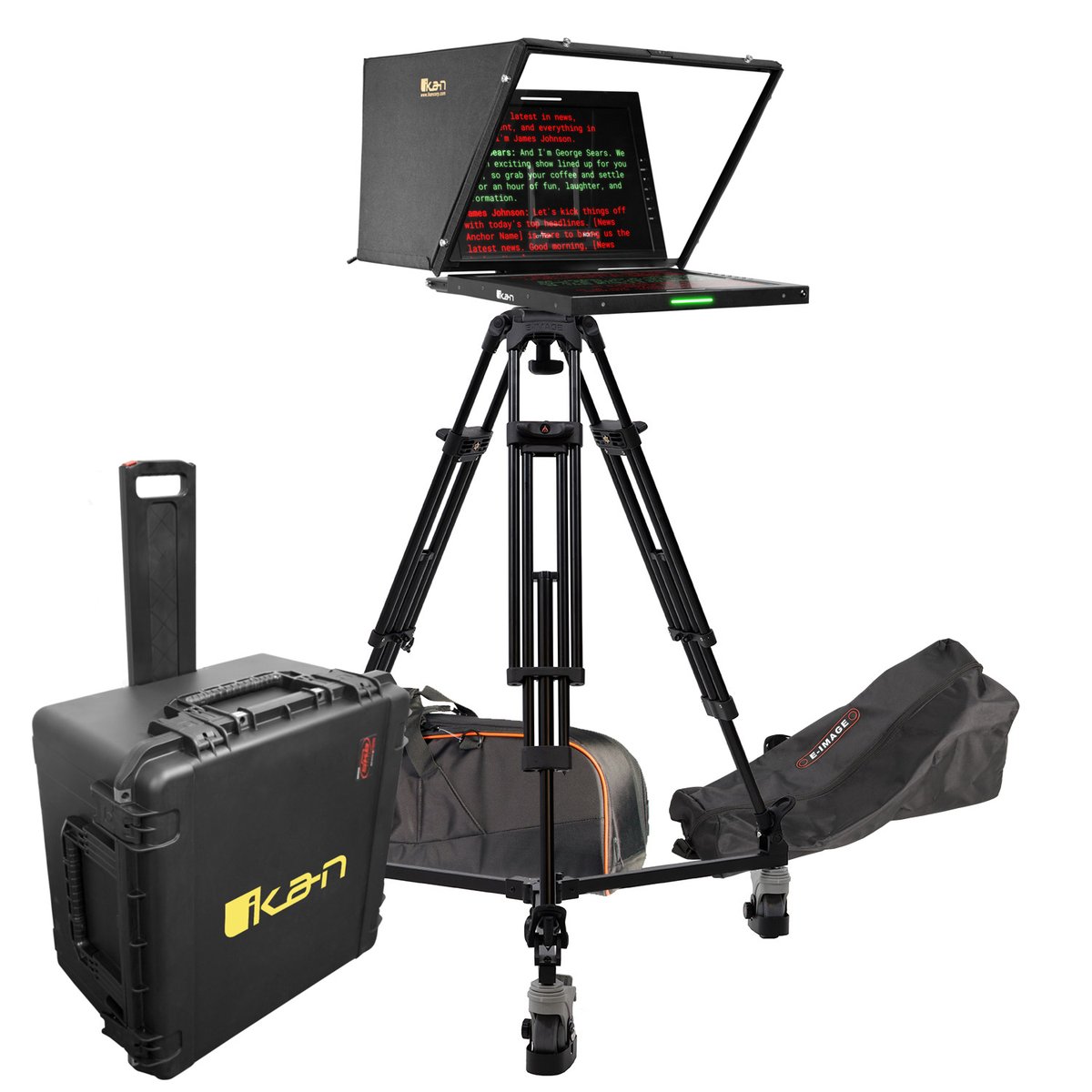 Ikan 19" Widescreen PTZ 3G-SDI Teleprompter, Tripod and Dolly Turnkey, Travel Kit product image