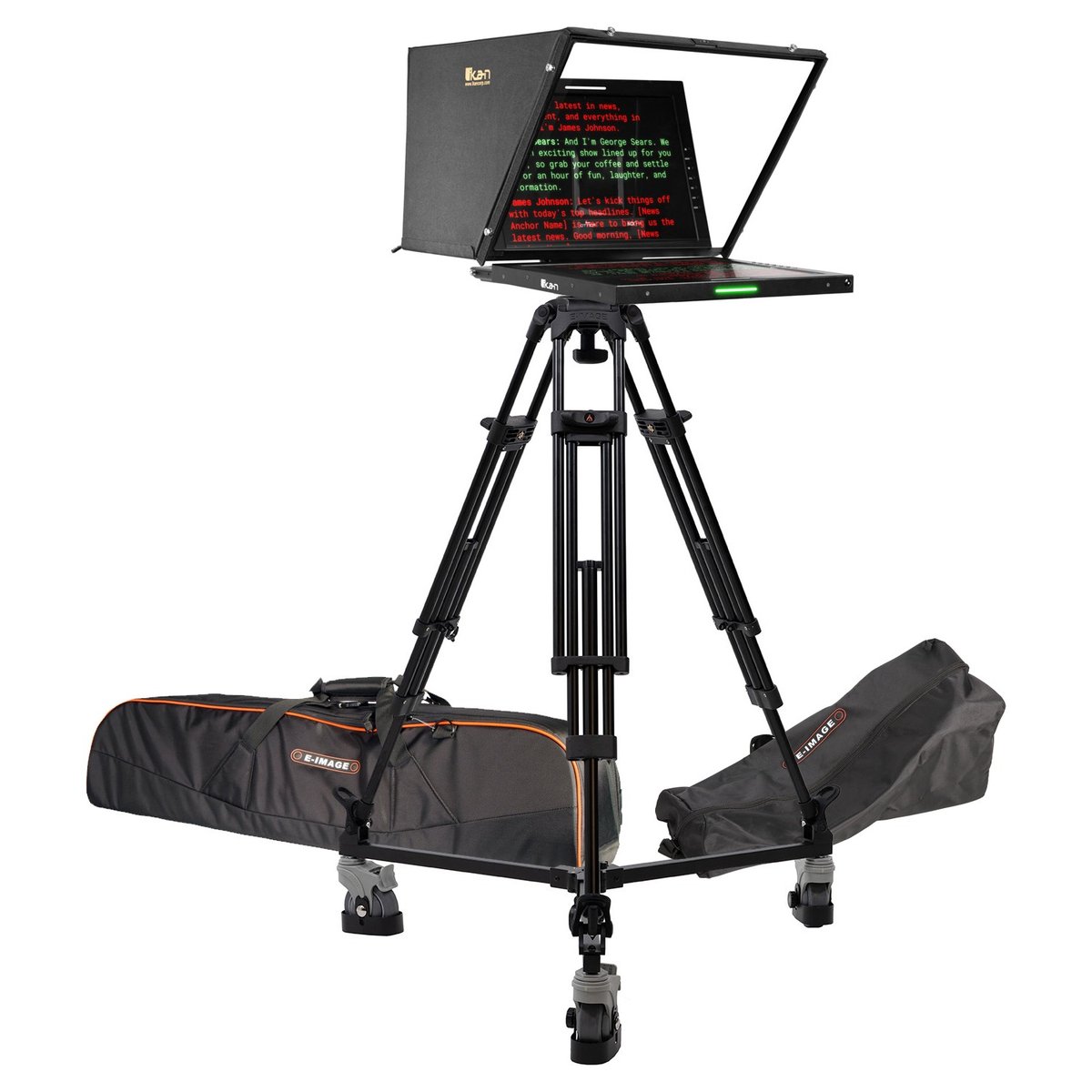 Ikan 19" Widescreen PTZ 3G-SDI Teleprompter, Tripod and Dolly Turnkey product image