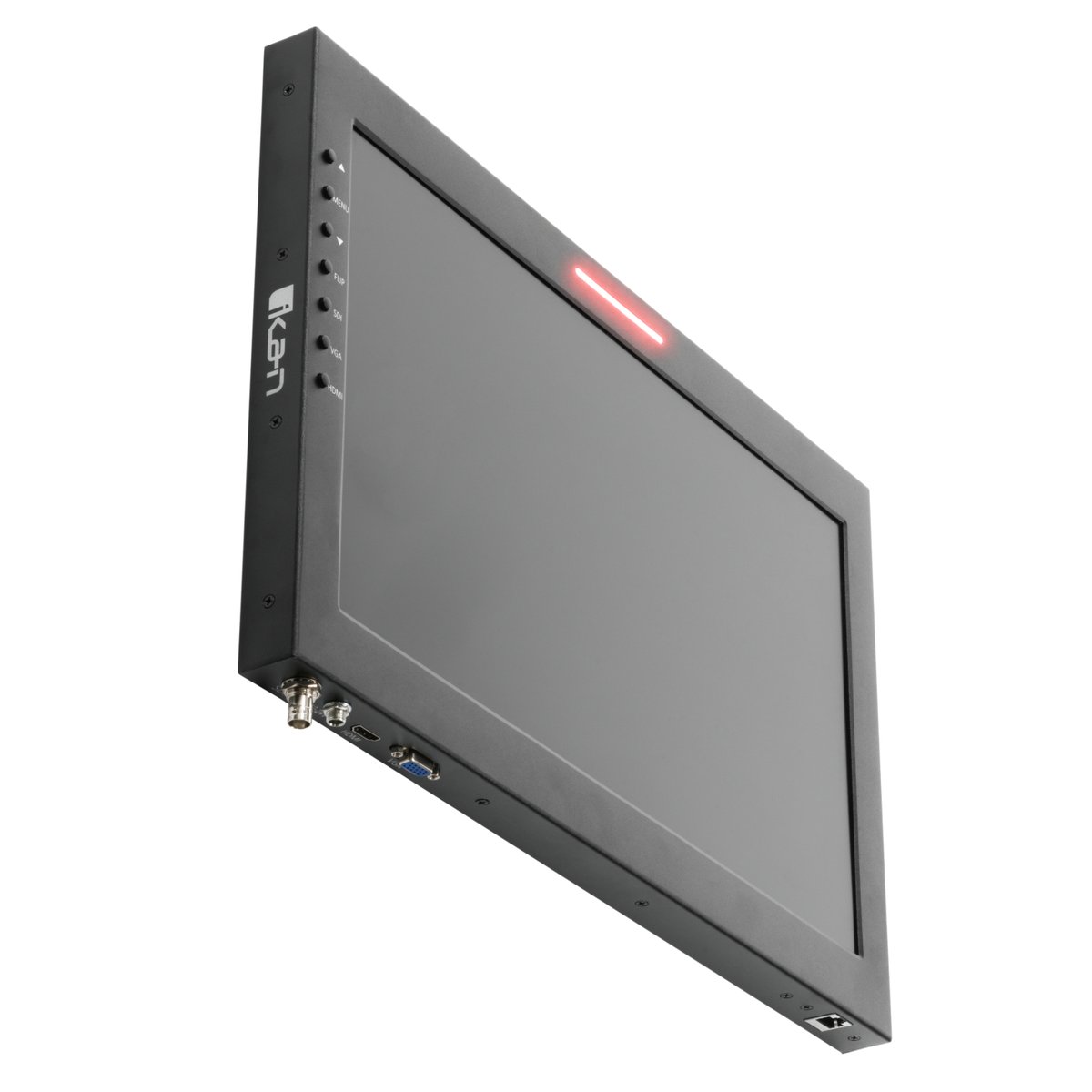 Ikan 19in Widescreen Teleprompter w/ Talent Monitor, Motorized Pedestal & Dolly Turnkey, Travel Kit - view 2