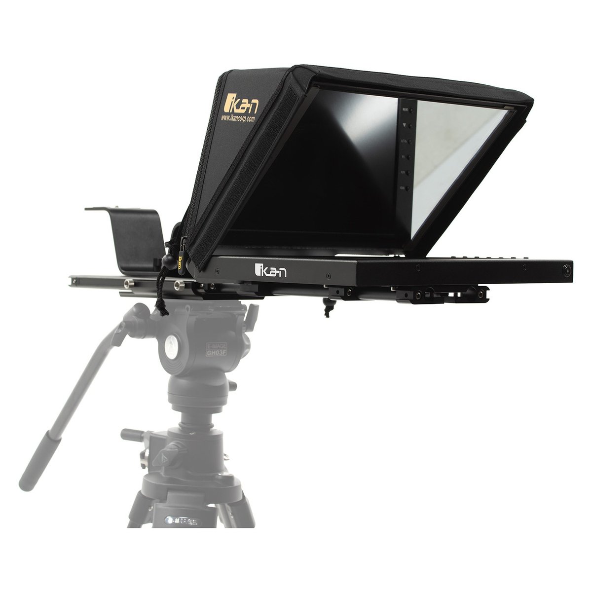 Ikan Professional 12in Beam Splitter Portable Teleprompter with 12in Reversing Monitor