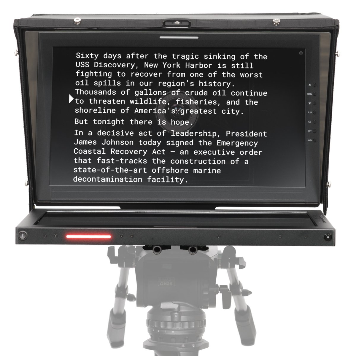 Ikan Aura Professional 21 in. High Bright PTZ Teleprompter with Widescreen Tally SDI Monitor - view 2