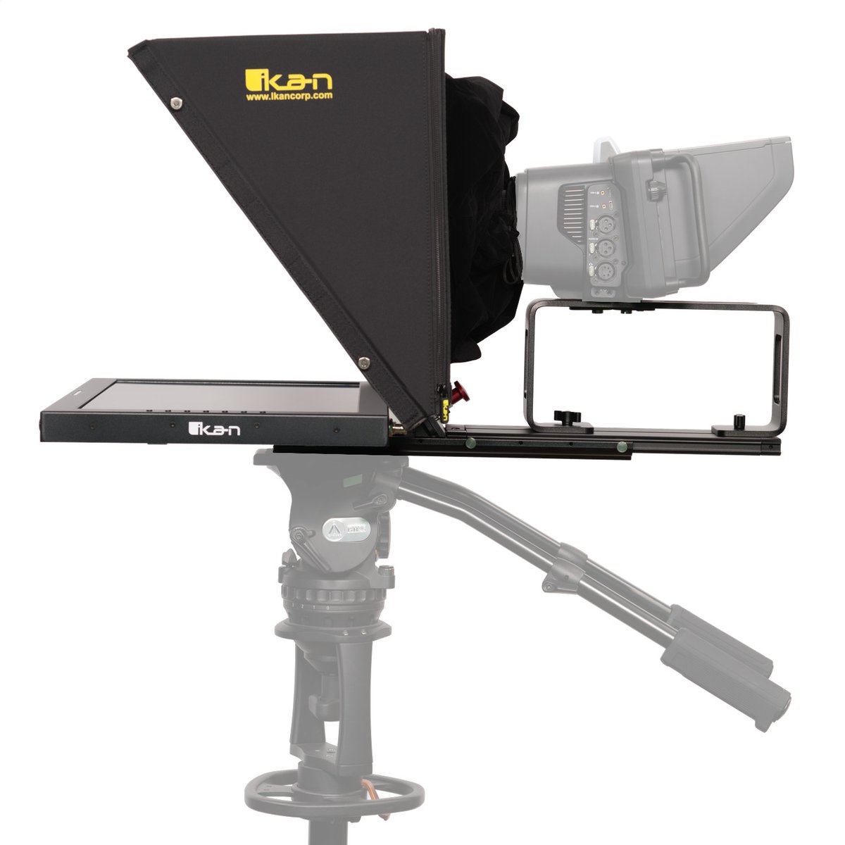 Ikan Aura Professional 21 in. High Bright Beam Splitter Teleprompter with Widescreen SDI Tally Monitor - view 2
