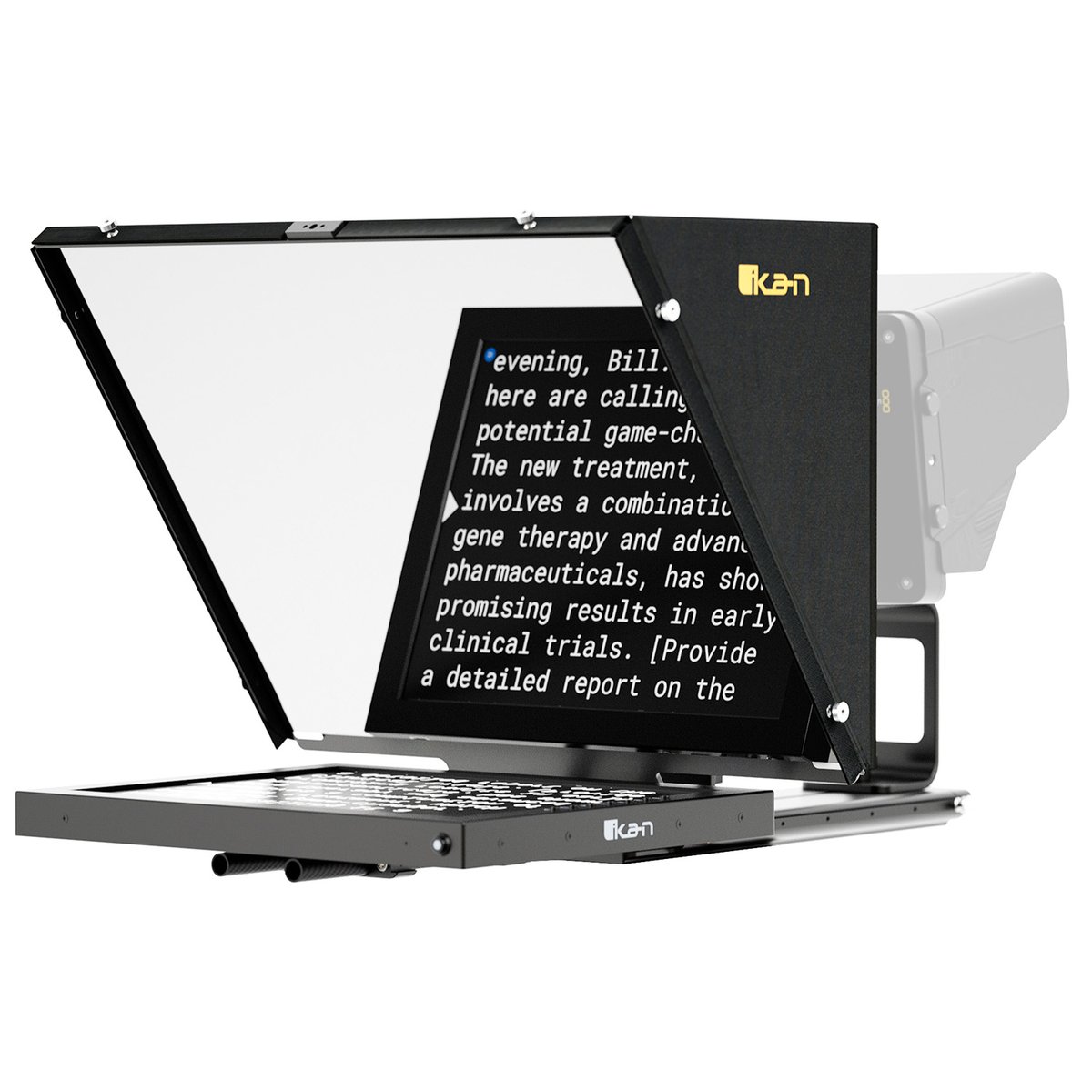 Ikan 17" SDI Teleprompter, Pedestal and Dolly Turnkey with Travel Case - view 2