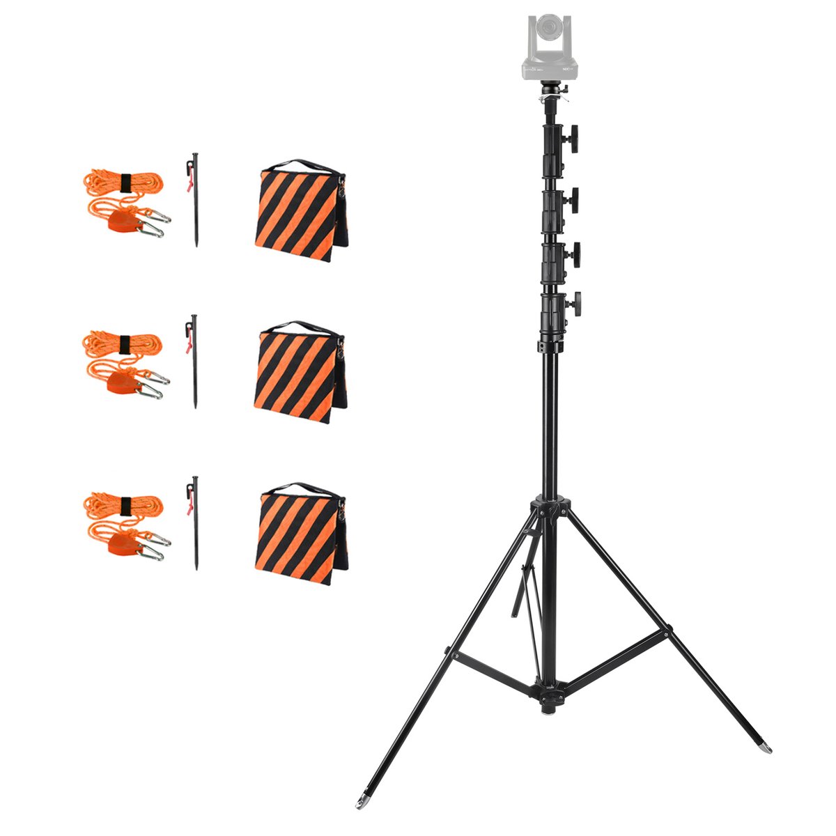 Ikan 21ft Aluminum PTZ Tripod Stand (E-Image)
