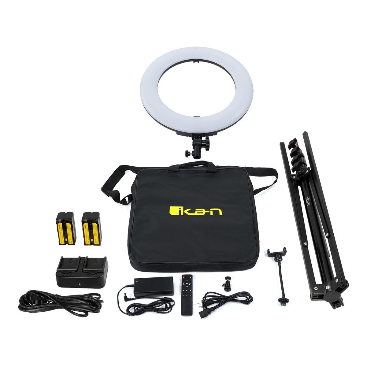 Ikan Oryon 18" Ring Light Kit with Batteries and Stand (Version 2)