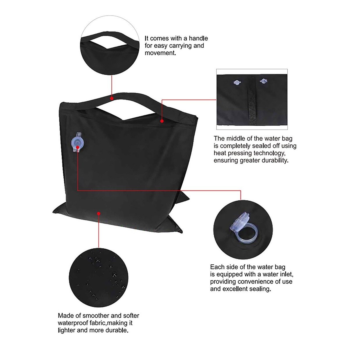 Ikan S-056WL Saddle Water Bag/Weight Bag 22lbs. - view 4