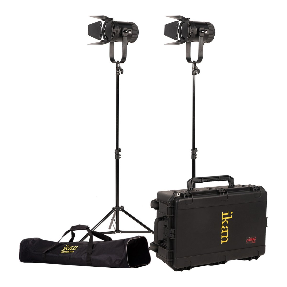 Ikan Stryder Fanless 2-Point Bi-Color 2800K - 6500K 150 Watt LED Fresnel Light with DMX (Gold Mount)